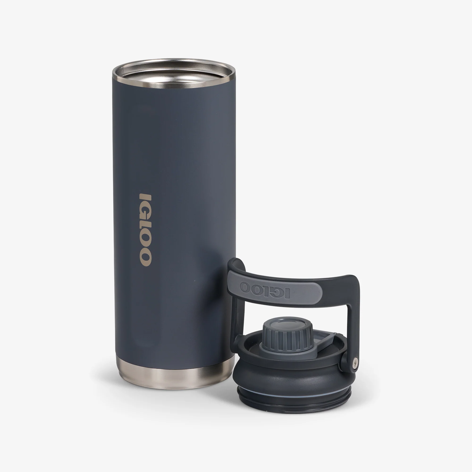 בקבוק תרמי נירוסטה 1.3 ליטר – שומר קור עד 48 שעות - אפור קרבון Igloo – תמונה 5