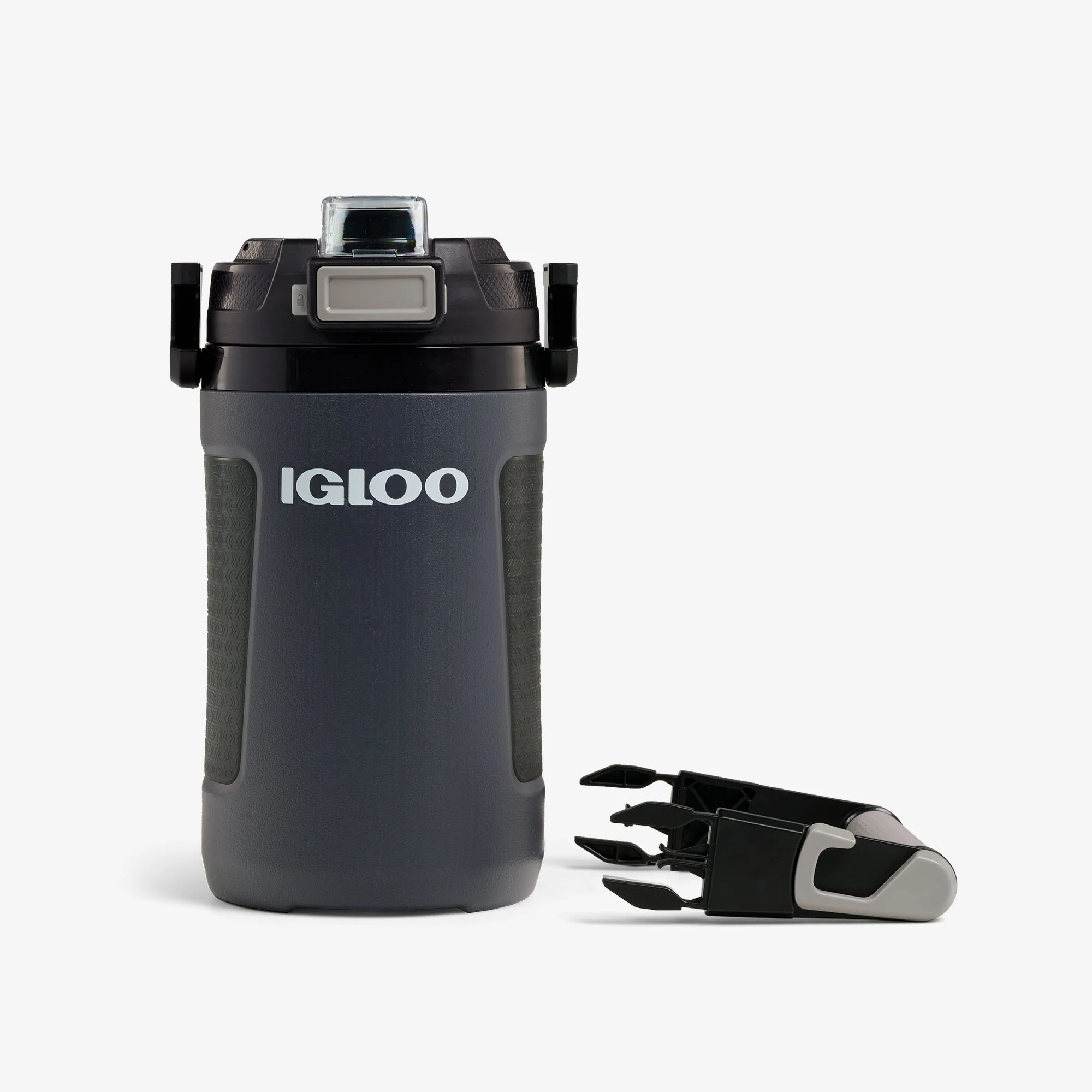 בקבוק שתייה 1.9 ליטר בעיצוב ספורטיבי – Rival מבית Igloo - אפור קרבון – תמונה 3