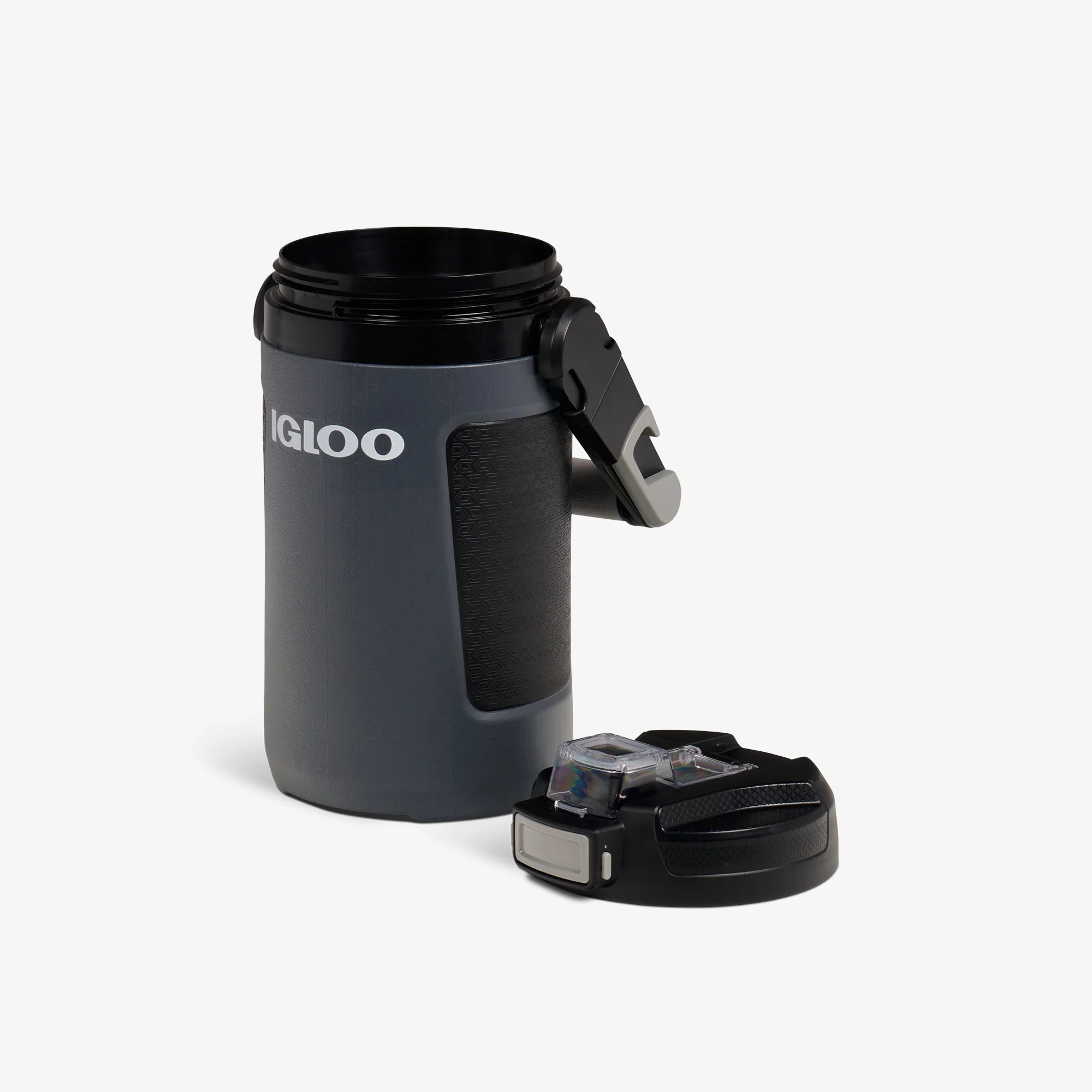 בקבוק שתייה 1.9 ליטר בעיצוב ספורטיבי – Rival מבית Igloo - אפור קרבון – תמונה 7