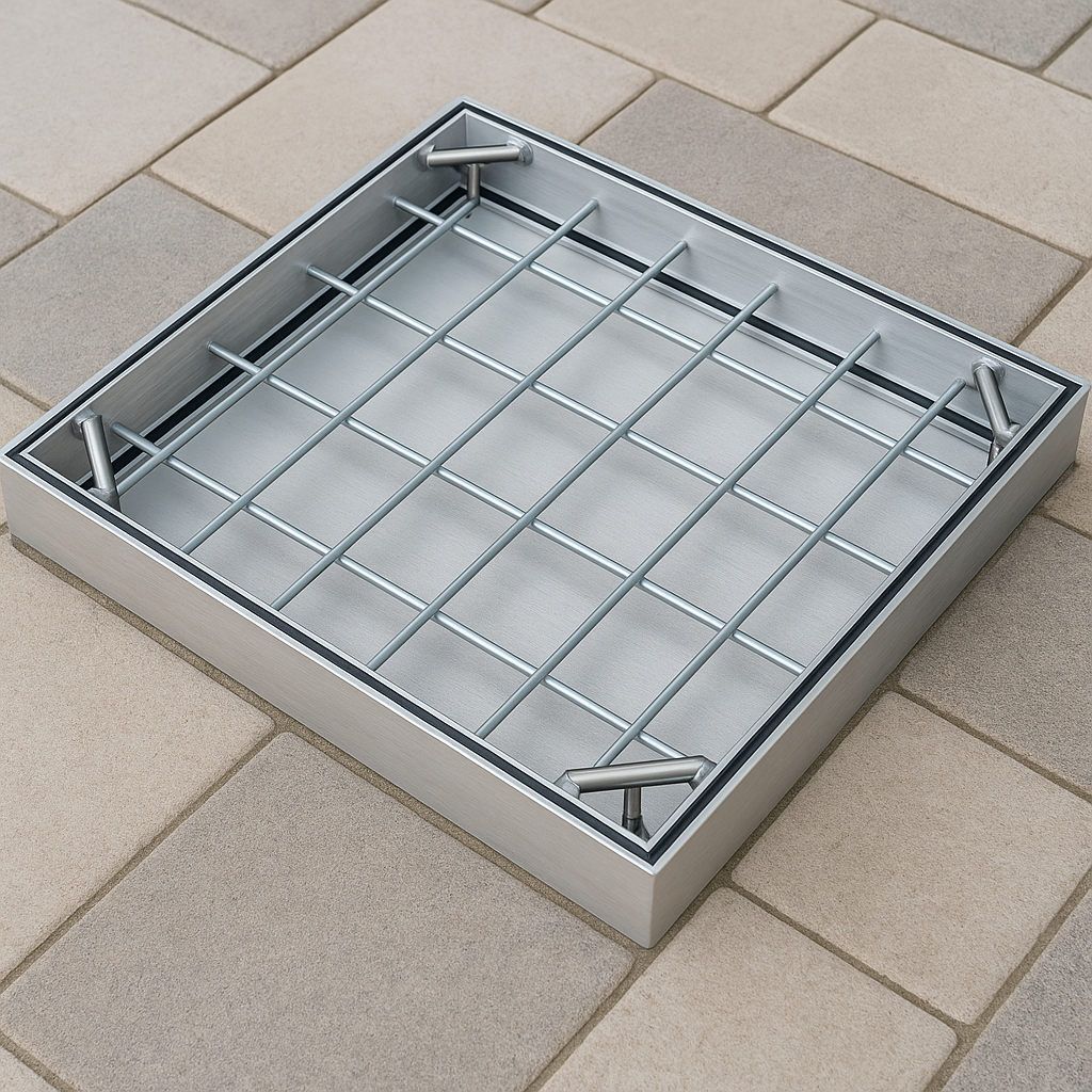 מכסה אלומיניום למדרך הולכי רגל – גובה 6 מ"מ – תמונה 3