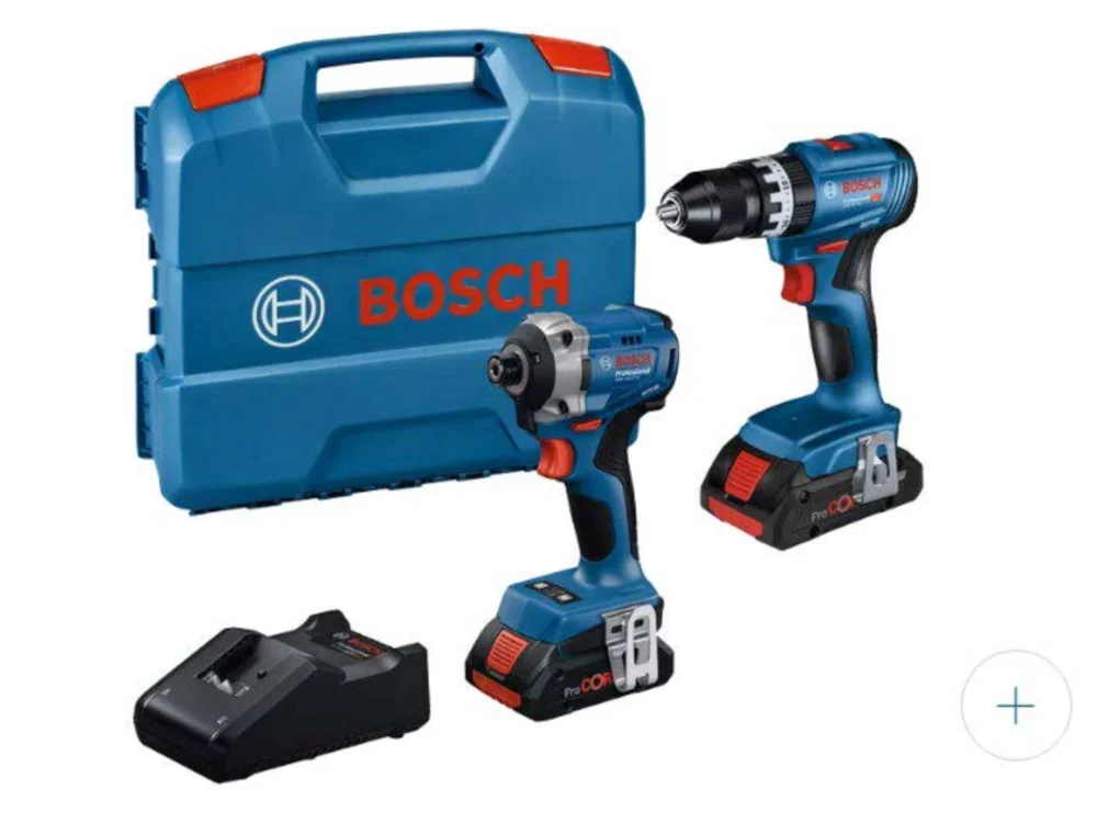 סט מברגת אימפקט + מברגה/מקדחה רוטטתGDR 18V-215 , GSB 18V-45